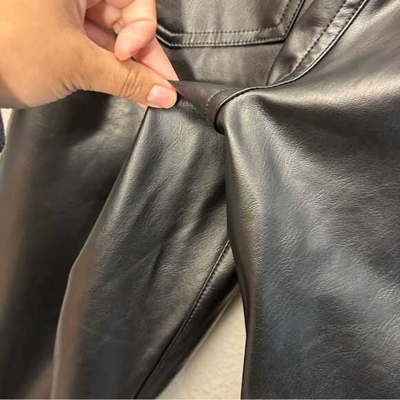 Veronica Beard Beverly Faux Leather Flared Pants Size 31 - Picture 10 of 15